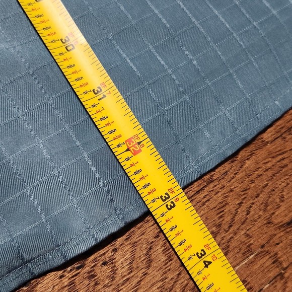 Harbor Bay Adult Short Sleeve Men's Shirt 3XL Polyester Blue Embossed Check - Picture 9 of 9